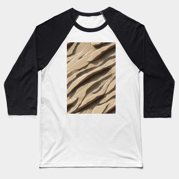 Sandstone Stone Pattern Texture #4 Baseball T-Shirt by Endless-Designs